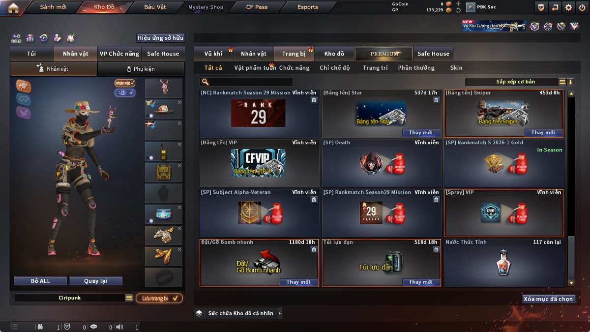 shop acc cf uy tin gia re